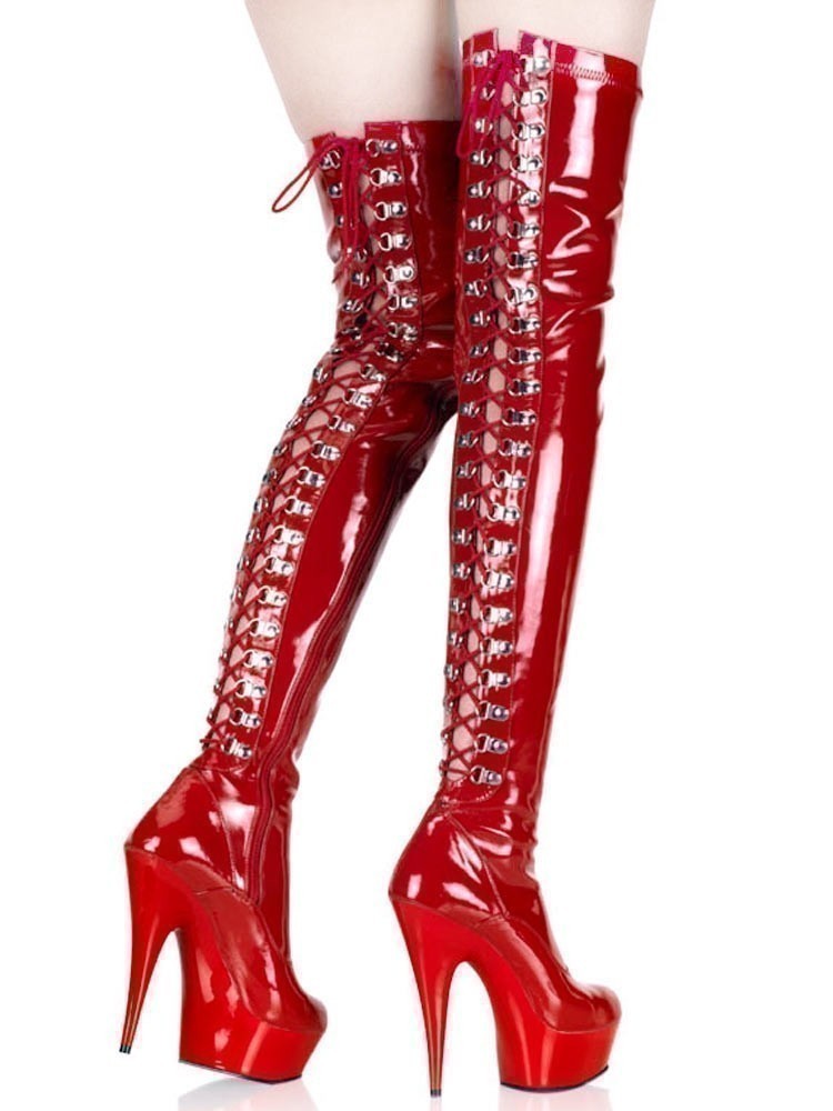 Pleaser Shoes Domina Red Pleaser Shoes Domina Red